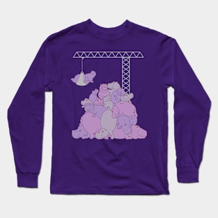 Hippopotapile - The more the merrier! Long Sleeve T-Shirt